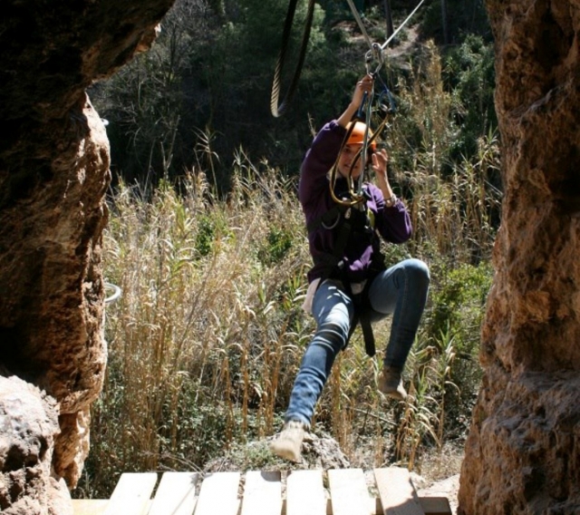 Diversion en las rocas